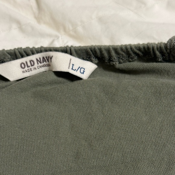 Old Navy tank top green with eyelet details. Size large - Picture 3 of 4